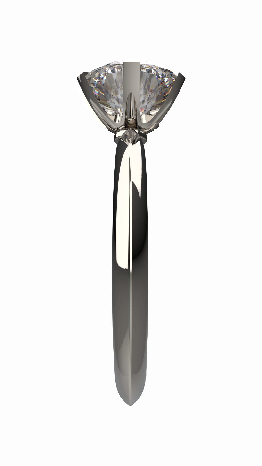 Anillo solitario cuadrado